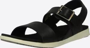 Kamik Cara Sandals 10 Black Leather Travel Comfort Capsule Minimalist